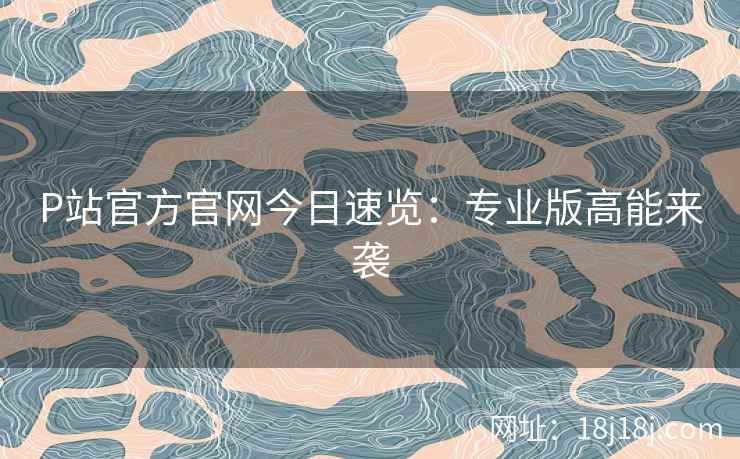 P站官方官网今日速览：专业版高能来袭