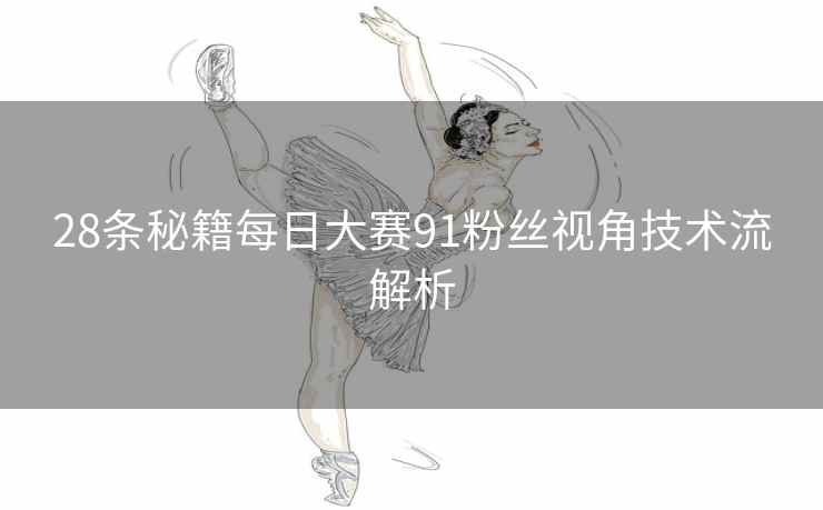 28条秘籍每日大赛91粉丝视角技术流解析